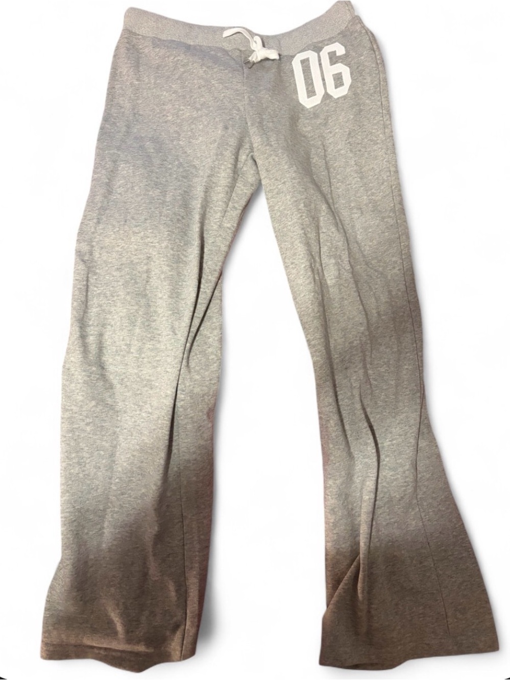 Edikted Gray Drawstring Track Pants with '06' Detail